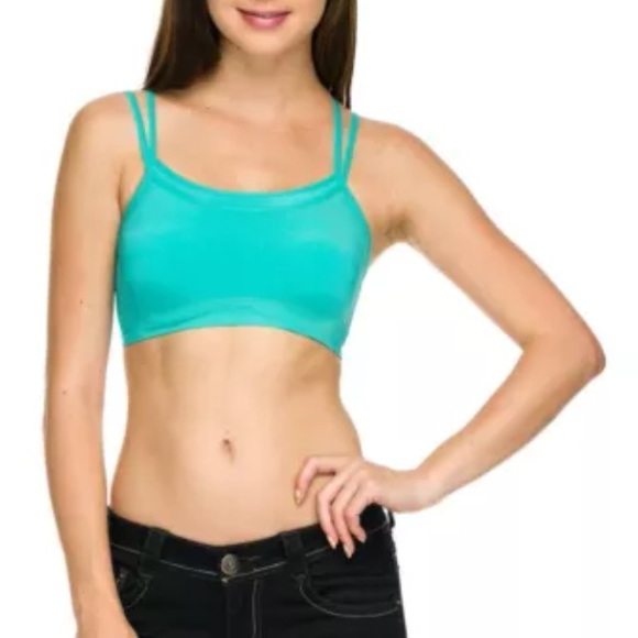 Seamless double layered sports bra