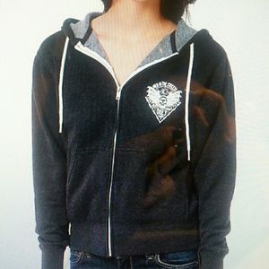 OBEY Wild In The Streets Charcoal zip up hoodie