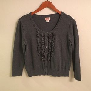 Large gray cardigan