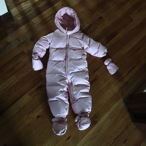 Pink Baby GAP snowsuit, size 18-24 months
