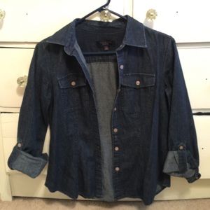 Talbots Jean button up