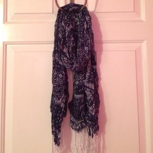 Blue & White Scarf