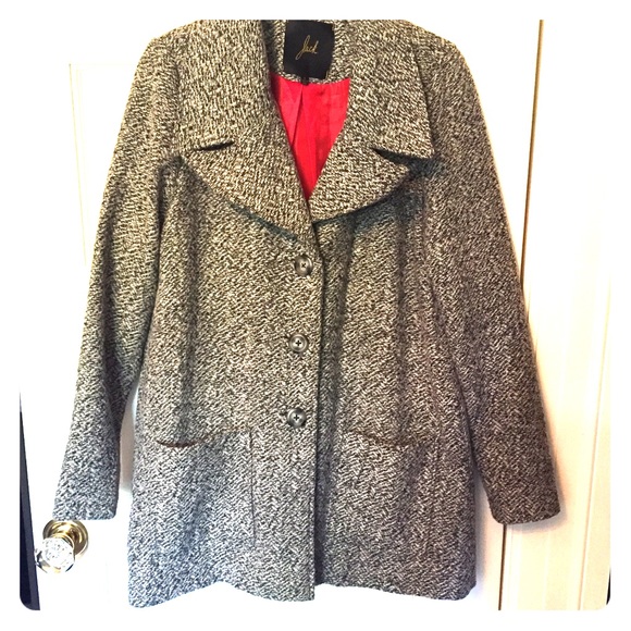 ☃ Salt and Pepper Swing Coat ☃