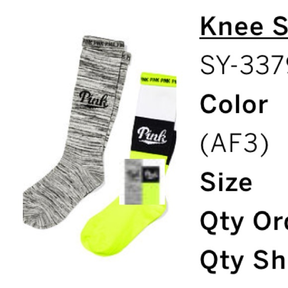 2 pair VS knee socks