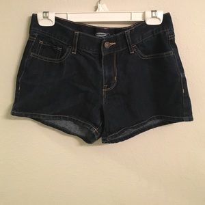 Size 4 dark navy jean shorts