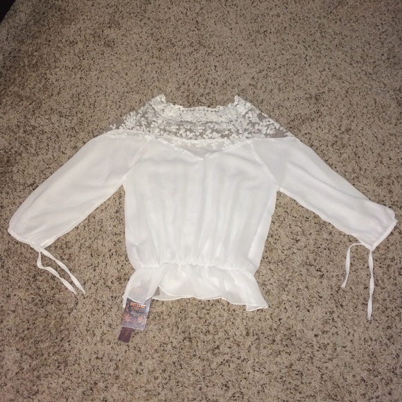 White lace blouse