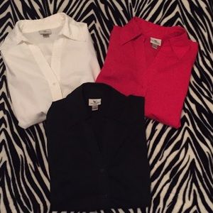 Worthington dress shirt lot red black & white!