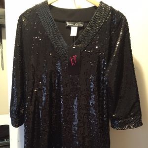 Susan Lucci sequin dress