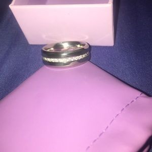 Stainless steel men's ring .. Size 10