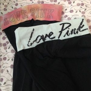 SOLD PINK yoga capris bundle