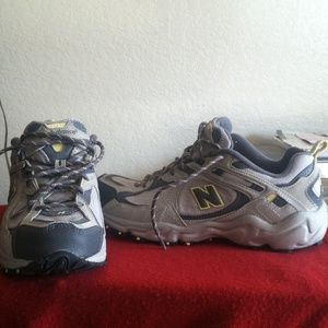 New Balance hiking shoes.