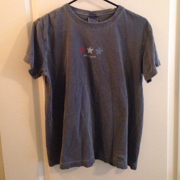 Life is Good short-sleeve shirt.
