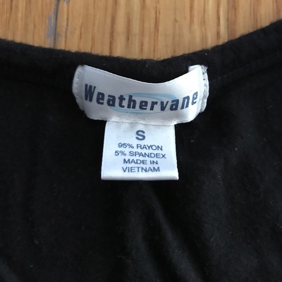Weathervane Black Scoop Neck Size S - Picture 2 of 4