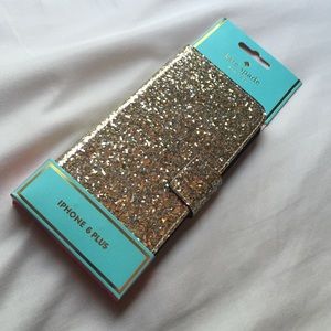 Kate Spade Glitterbug iPhone 6 Plus Folio