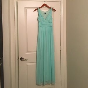 Beautiful mint evening gown