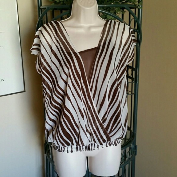 Cato Brown Top w/Cami