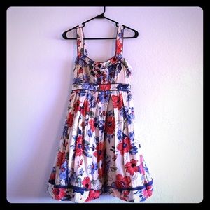 Earth tone Floral dress