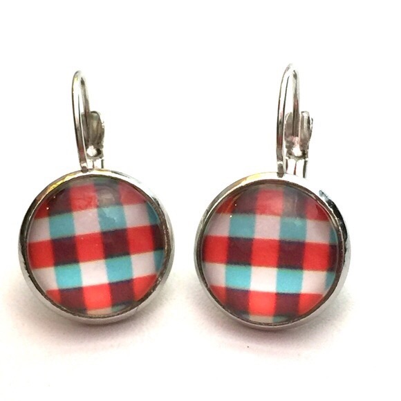 Jewelry - Plaid ear rings