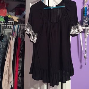 Cute black top!