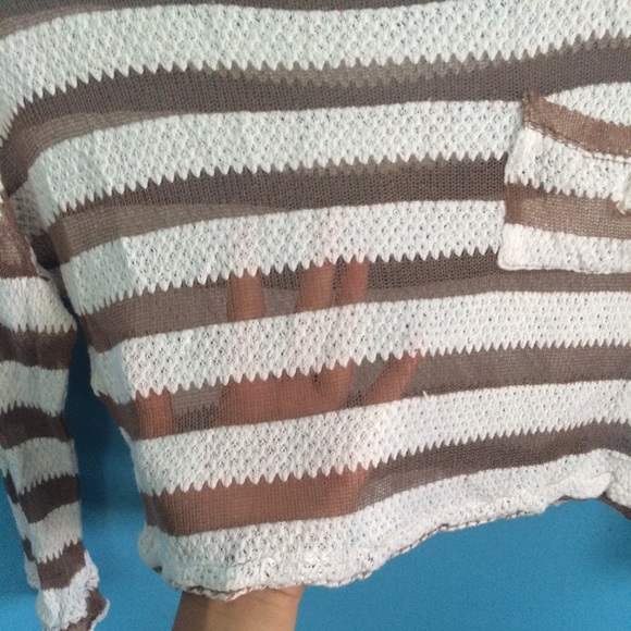 Sheer/knit crop top - Picture 2 of 2