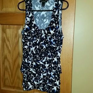 White House Black Market Tier Ruffle Tank