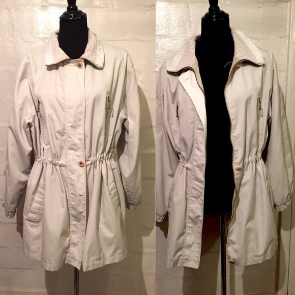 H&M Jackets & Blazers - WHITE UTILITY RAINCOAT.