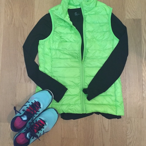 NWT Lime Green Down Vest