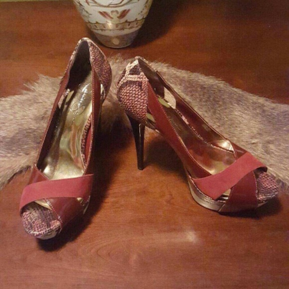 👠Jessica Simpson Snake Skin Heels👠