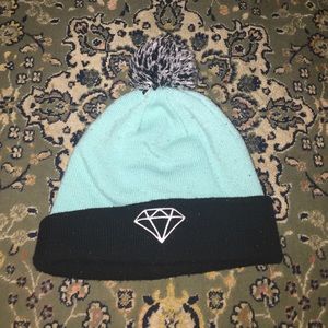 Diamond Supply Co. Black and tiffany beanie