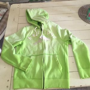 Green hoodie new worn once!! 👍🎄