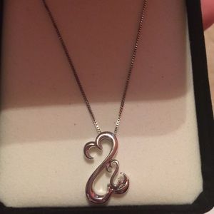 Jane Seymour open heart necklace