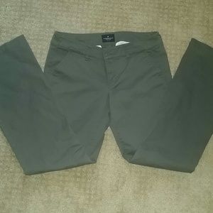 American Eagle gray kick boot pants