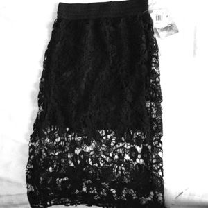 Long black skirt