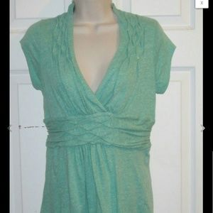 ANTHROPOLOGY CUTE & COMFY CLEAVAGE TUNIC TOP S NWT