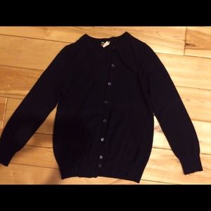 Navy blue cashmere cardigan size small