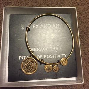 Alex and Ani initial C bracelet