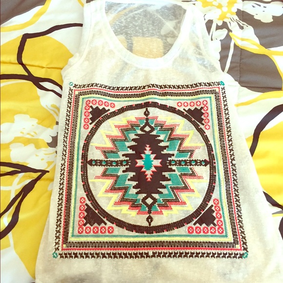 Tribal print tank
