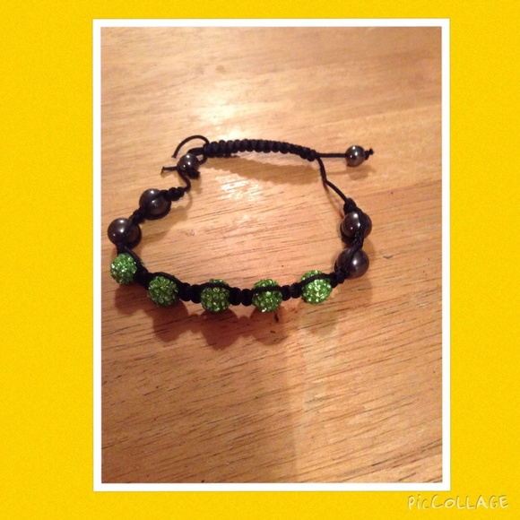 Green and black bracelet