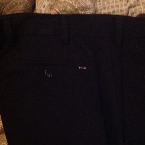 MENS!! Black polo slacks - Picture 2 of 4