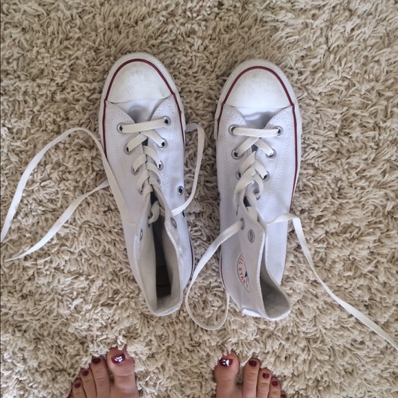 White high top converse