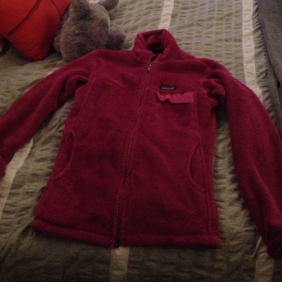 Pink Patagonia jacket full zip