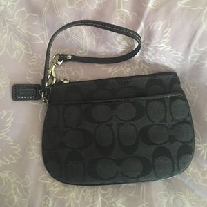 Black Coach Wristlet