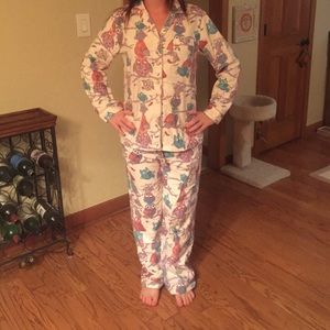 Warm flannel pjs with cute owl pattern!