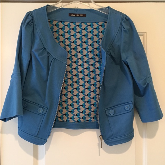 💥Scoop neck cropped jacket/blazer