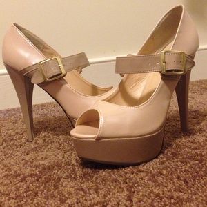 Steve Madden Peep-Toe Platform Mary Janes