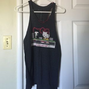 Tokidoki/hello kitty muscle tank top