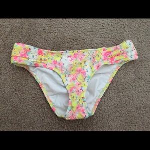 Victoria's Secret Floral Crochet Bikini Bottoms XS