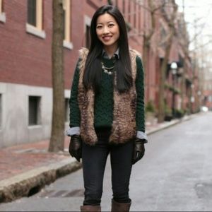 Faux Fur Vest Brown - Mossimo Supply Co.