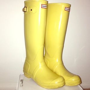 Hunter Original High Gloss'11 in Butter Cream