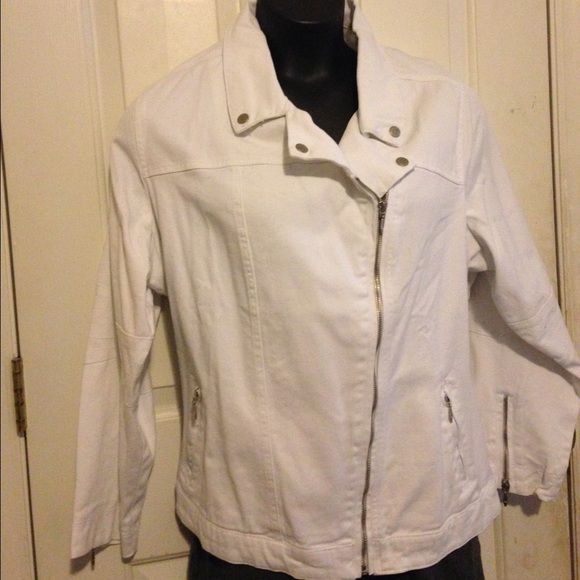 White jean jacket